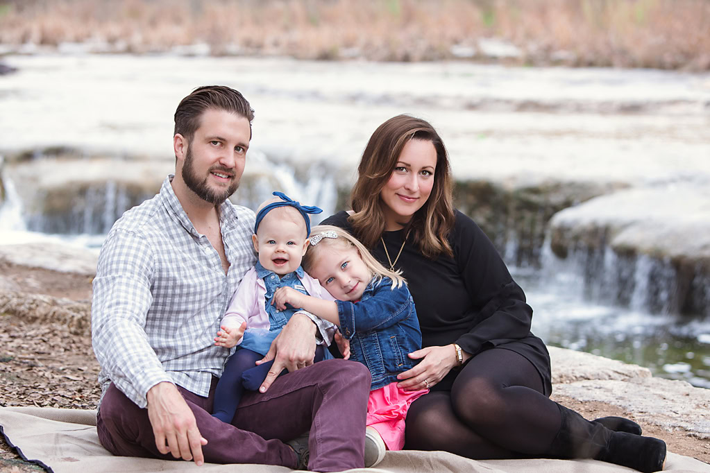 Photography lighting basics family of four on a cloudy day